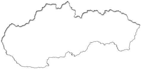 Slepá Mapa Slovenska Geografická