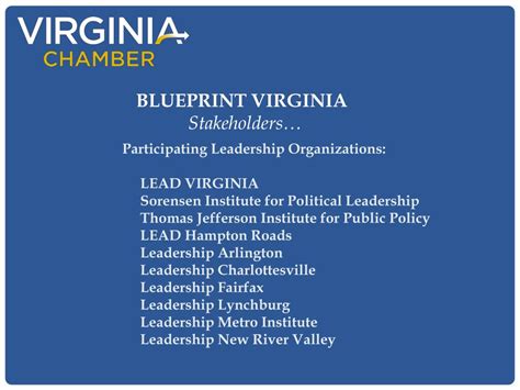 Ppt Our Economic Future “blueprint Virginia” Powerpoint Presentation