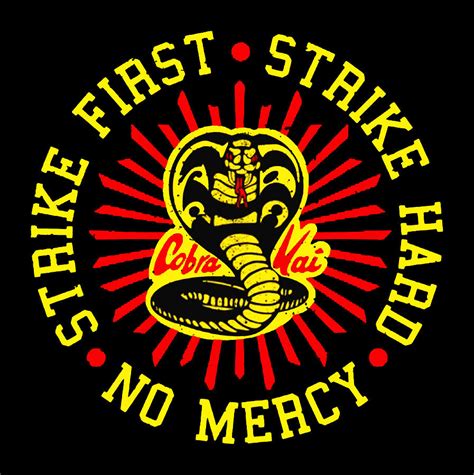 Strike First Cobra kai Digital Art by Agus Wahono