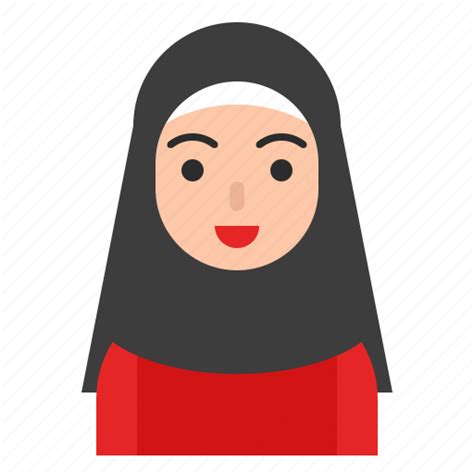 avatar hijab muslim people profile woman icon download on iconfinder