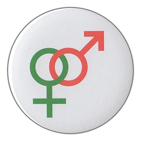 3 pin back button heterosexual pride symbol green red straight fashion