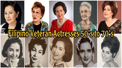 Filipino Veteran Actresses Classic 50’s To 70’s Then And Now Youtube