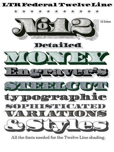 ✓ click to find the best 28 free fonts in the money style. LTR Federal | Currency design, Lettering fonts, Cursive tattoos
