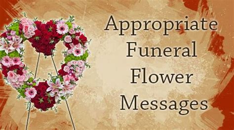 Appropriate Funeral Flower Messages