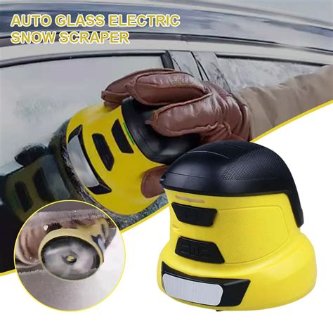 Car Ice Scraper Electric Heated Snow Removal Usb Rechargeable Ice