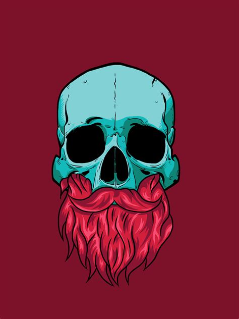 Skull With Beard Buda Wallpaper Skull Wallpaper Skull Beard Beard