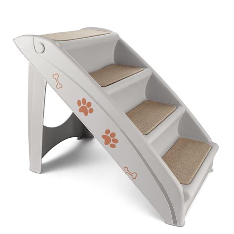 Pet Stairs Foldable Dog Stairs For High Beds Portable Plastic Bed