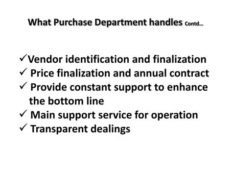 PPT - PURCHASE DEPARTMENT PowerPoint Presentation, free download - ID ...