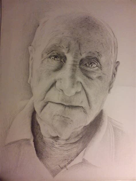 Retrato De Anciano Por Gix3 Dibujando