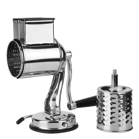 Tebru Grater Stainless Steel Hand Crank Manual Cheese Rotating Grater