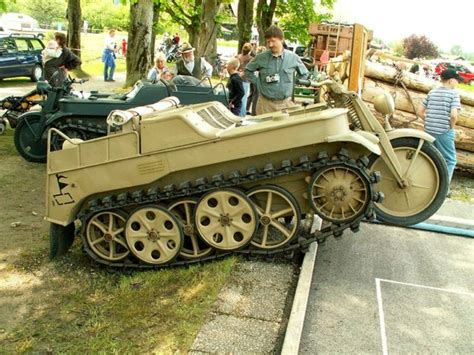 A Weird Wehrmacht Vehicle Half Tank Half Motorbike This Is The