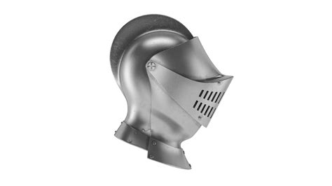Medieval Knight Helmet Profile