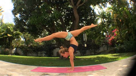 Handstand Yoga Split Youtube