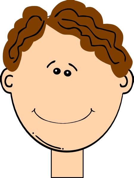 Happy Brown Hair Boy Clip Art At Vector Clip Art Online