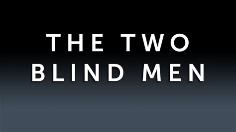 The Two Blind Men Midway Church Of Christ
