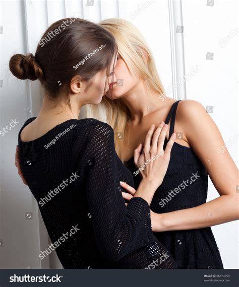 Girls Kiss Stock Photo Shutterstock