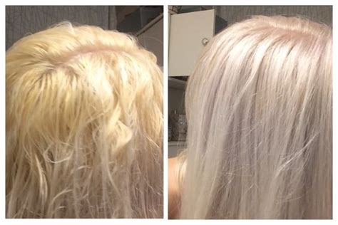 Omg your hair looks better then mine every could with me using my non broken wrist! Toning blonde hair from brassy yellow or orange to silvery ...