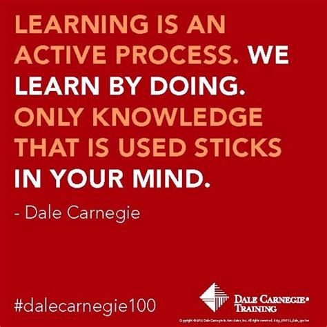 Learning Is An Active Process We Learn By Doing Only Knowledge That