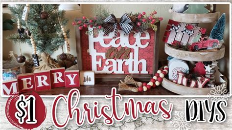 CHRISTMAS DIY S Farmhouse Christmas Decor Dollar Tree DIY YouTube