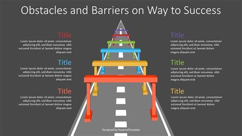 Obstacles And Barriers On Way To Success Free Presentation Template