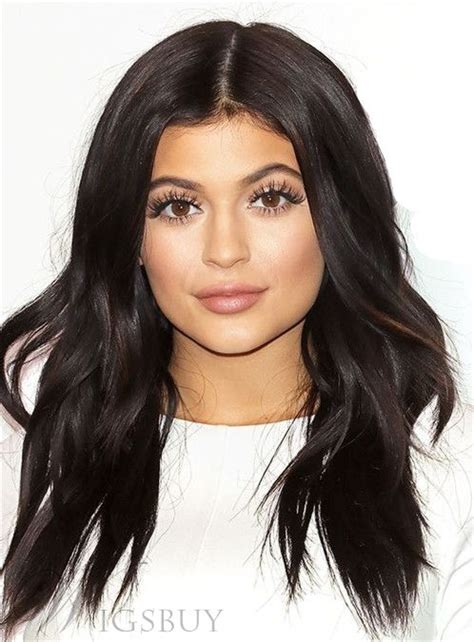 Kylie Jenner Long Wavy Lace Front Human Hair Wig Big Hair Kylie