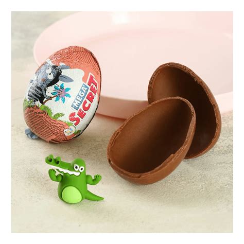 Шоколадное яйцо Сладкая Сказка Mega Secret Зебра в клеточку с игрушкой