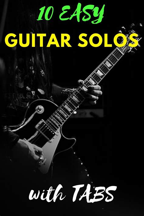 This way you can perfect the act of chord switching, rather than spreading yourself too thin with so many shapes to learn/memorize. 10 Easy Guitar Solos + Tabs | Guitar tabs songs, Easy guitar, Guitar