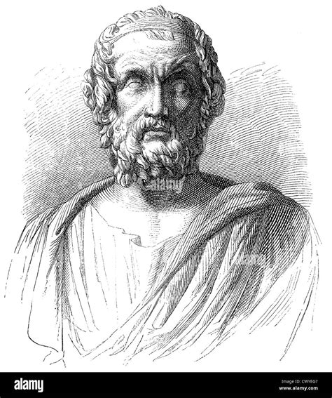 Homero, poeta de la antigüedad, autor de la Ilíada y la Odisea ...