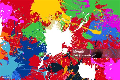 Abstract Paint Splash Background Stock Illustration Download Image