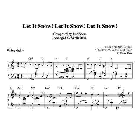 Let It Snow Piano Sheet Music Let Snow Sheet Music Piano Sheet Music