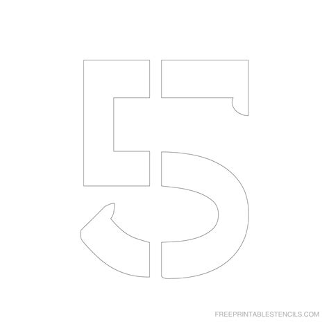 Number Stencils Archives Free Printable Stencils