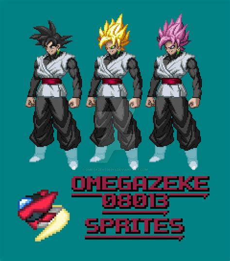 Goku Black Sprites By Omegazeke08013 On Deviantart