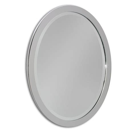 Gs mirror dimmable lighted bathroom mirror with defogger and memory touch switch| high lemens make up vanity mirror 6500k cri>90. Deco Mirror 23 in. W x 29 in. H Single Metal Framed Oval ...