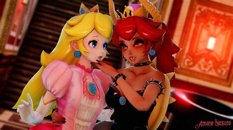 Mmd Tda ~ Peach And Bowsette ~peach Bowser By Amanehatsura On Deviantart