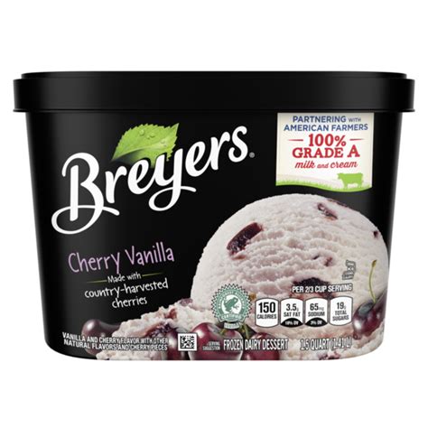 Breyers Frozen Dairy Dessert Cherry Vanilla Smartlabel™