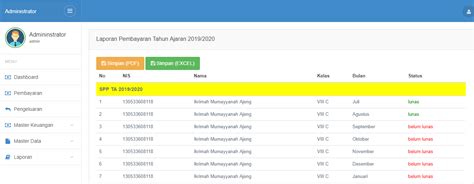 Aplikasi Pembayaran SPP Sekolah Berbasis Web