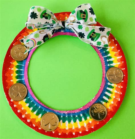 St Patricks Day Paper Plate Craft Glitter On A Dime