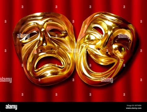 Theatre Masks Comedy Tragedy High Resolution Stock Photography And