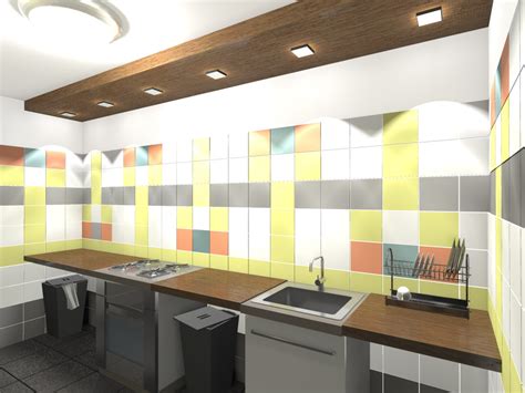 Kitchen Design Project In A Student Dormitory By Ekaterina Shcheblykina