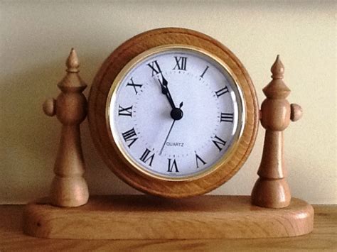Handmade Wooden Mantel Clock