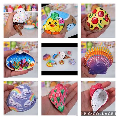 Try drawing something you're really bad at. Moriah Elizabeth Painting on Seashells | Create this book ...