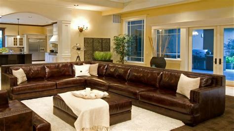 Juliet leather three seat sofa $1,699 $2,649. Living Room Ideas With Brown Leather Sectional - YouTube