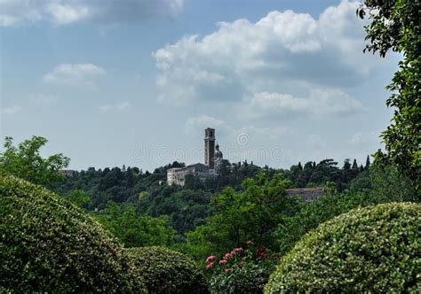The Bell Tower Of Santuario Di Monte Berico Vicenza Italy Stock Image