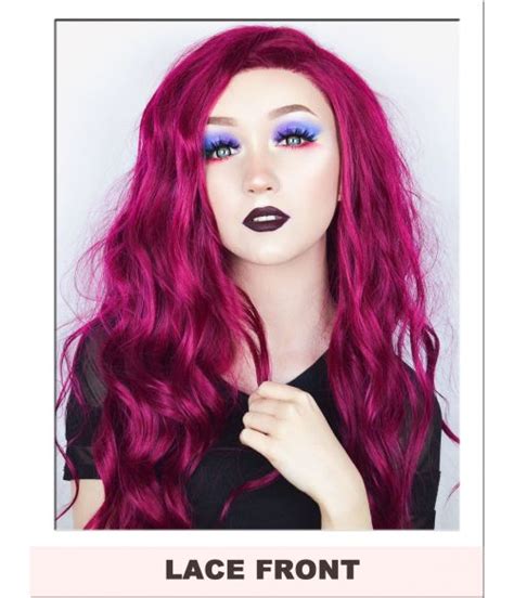 Magenta Red Lace Front Wig Lace Front Wigs Uk Star Style Wigs