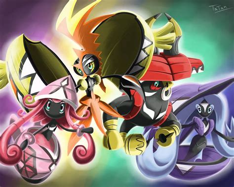 Tapu Bulu Tapu Fini Tapu Koko Tapu Lele By Tatanrg Pokemon Alola