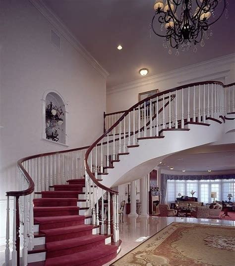 Posts about spiral stairs written by staircase123. Roll out the red carpet with this nice curved stairway. | Stairs design, Curved staircase ...