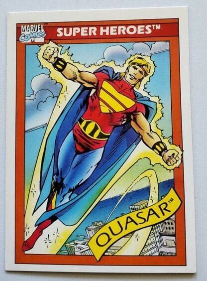Quasar Marvel Comic Card 15 Super Hero Marvel 1990