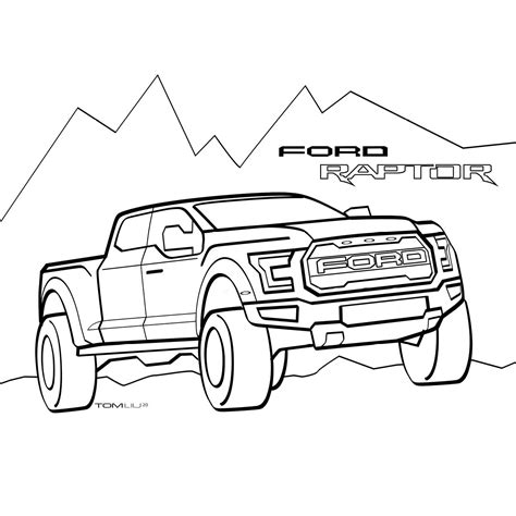Ford Truck Coloring Pages Coloring Home