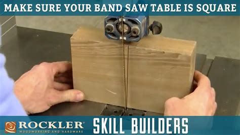 Simple Tip For Checking That A Band Saw Blade Is Square To The Table