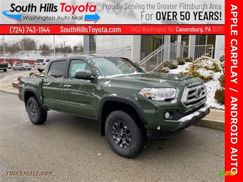 2021 Toyota Tacoma Sr5 Double Cab 4x4 In Army Green 018158 Truck N
